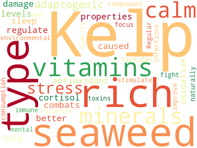 Word Cloud for kelp