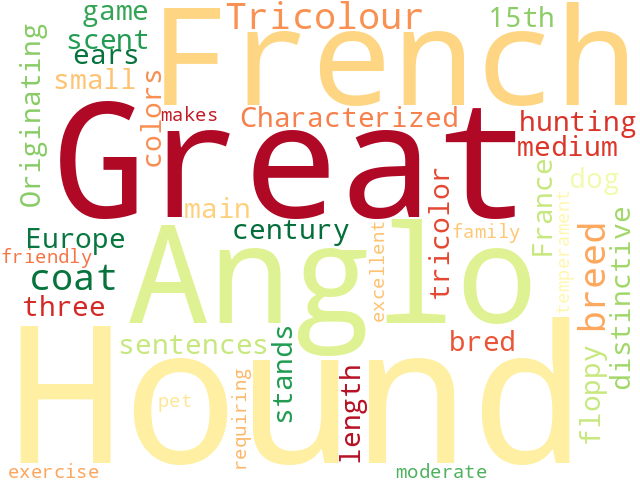 Word Cloud for great_anglo_french_tricolour_hound