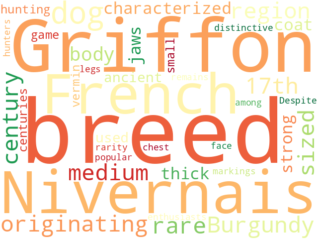 Word Cloud for griffon_nivernais