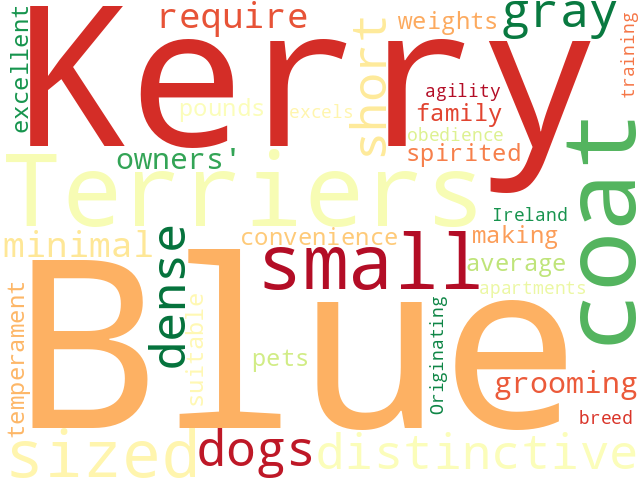 Word Cloud for kerry_blue_terrier