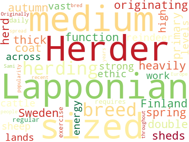 Word Cloud for lapponian_herder