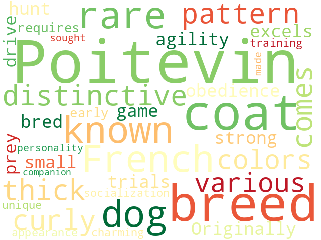 Word Cloud for poitevin