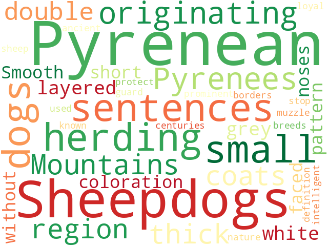 Word Cloud for pyrenean_sheepdog_smooth_faced