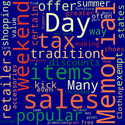 Word Cloud for memorial_day_sales_tax_free