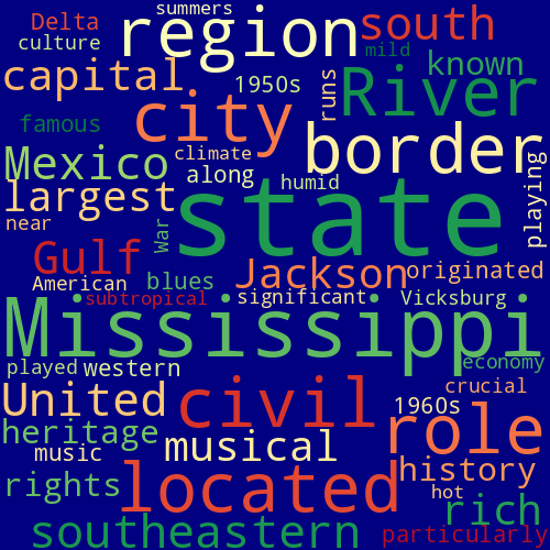 Word Cloud for mississippi