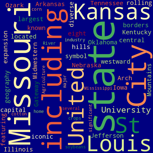 Word Cloud for missouri