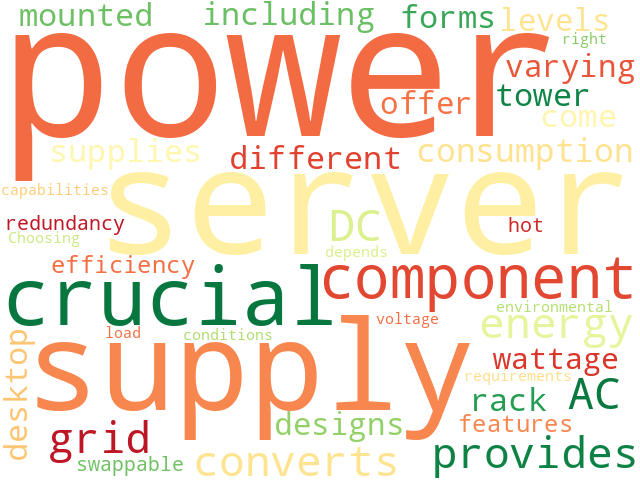 Word Cloud for power_supply
