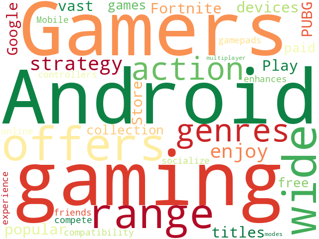 Word Cloud for gaming