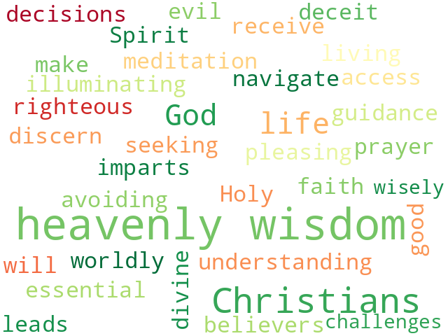 Word Cloud for heavenly_wisdom