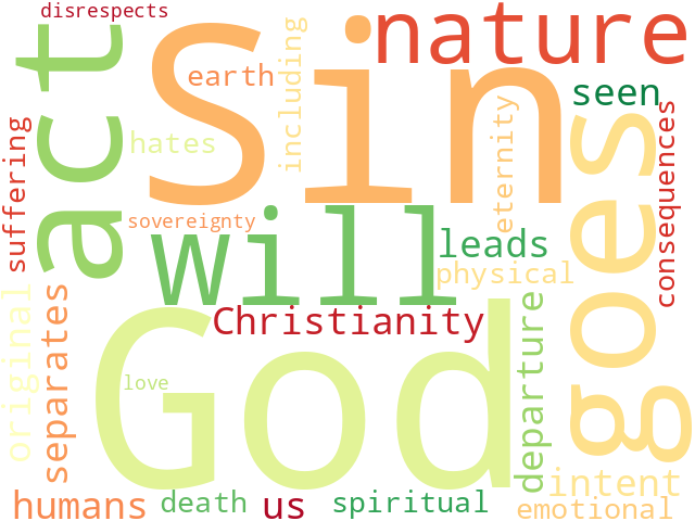 Word Cloud for sin