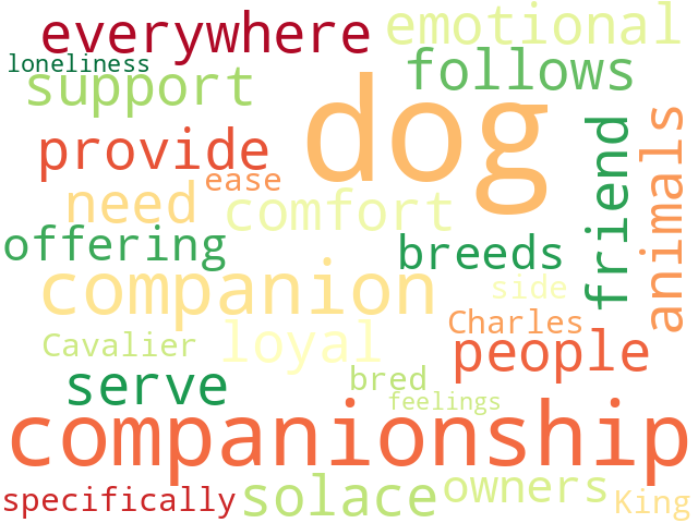 Word Cloud for companion