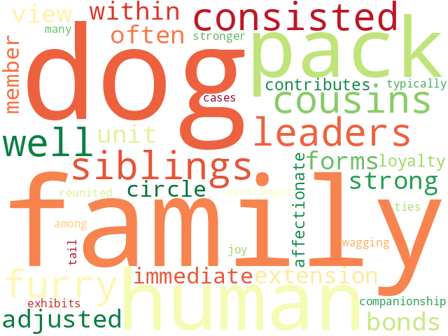 Word Cloud for family