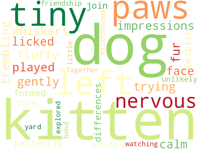 Word Cloud for kitten