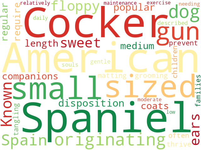 Word Cloud for american_cocker_spaniel