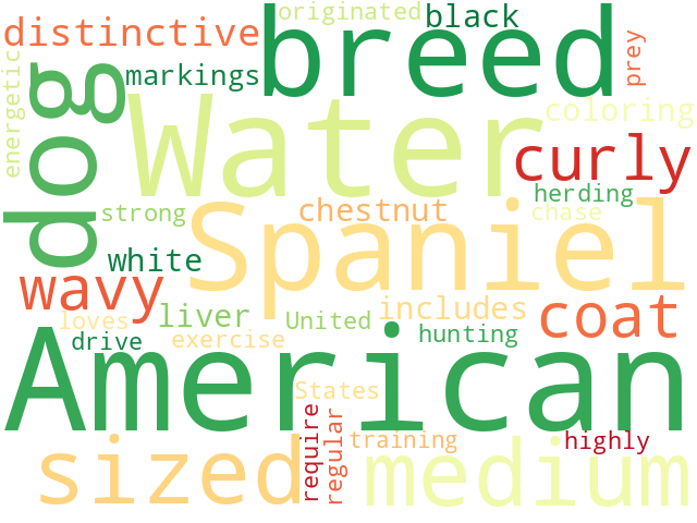 Word Cloud for american_water_spaniel