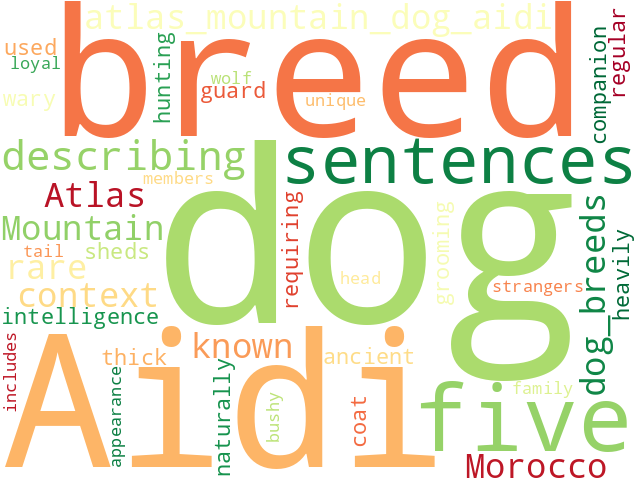 Word Cloud for atlas_mountain_dog_aidi