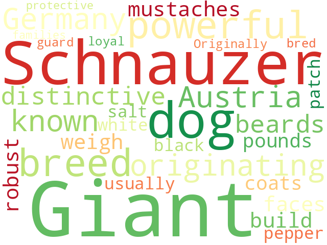 Word Cloud for giant_schnauzer
