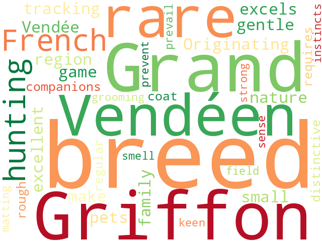 Word Cloud for grand_griffon_vendeen