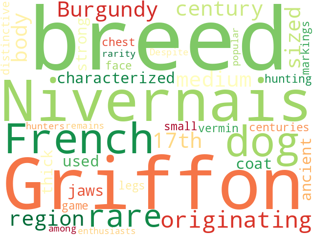 Word Cloud for griffon_nivernais