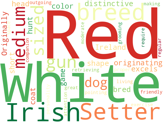 Word Cloud for irish_red_and_white_setter