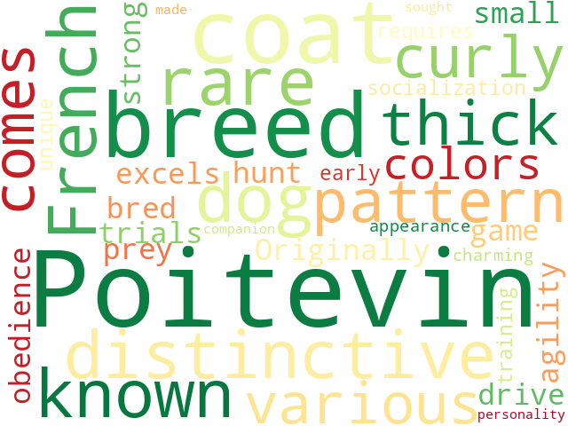 Word Cloud for poitevin