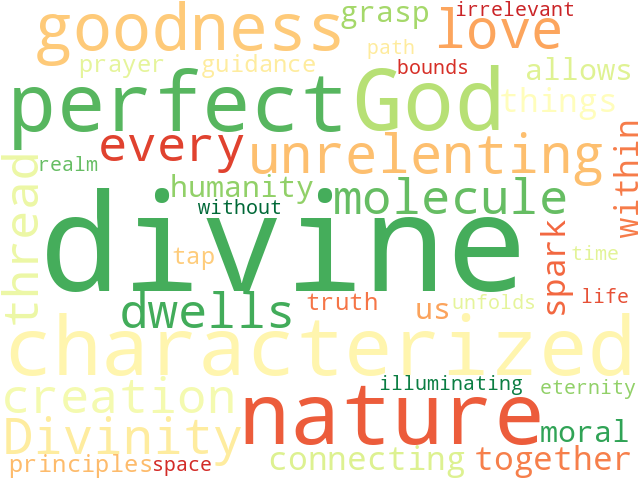 Word Cloud for divine