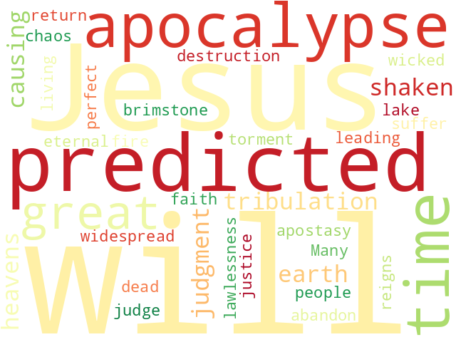 Word Cloud for apocalypse