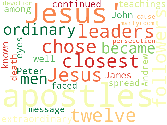 Word Cloud for apostles