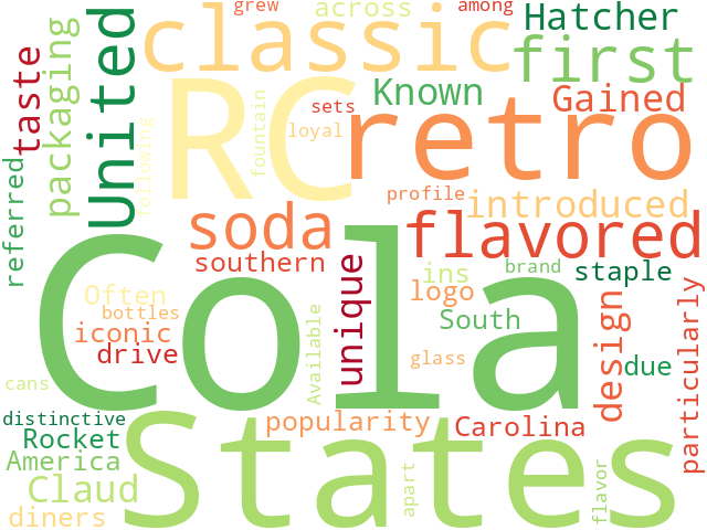 Word Cloud for rc_cola