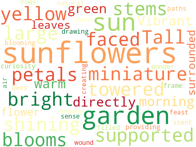Word Cloud for garden